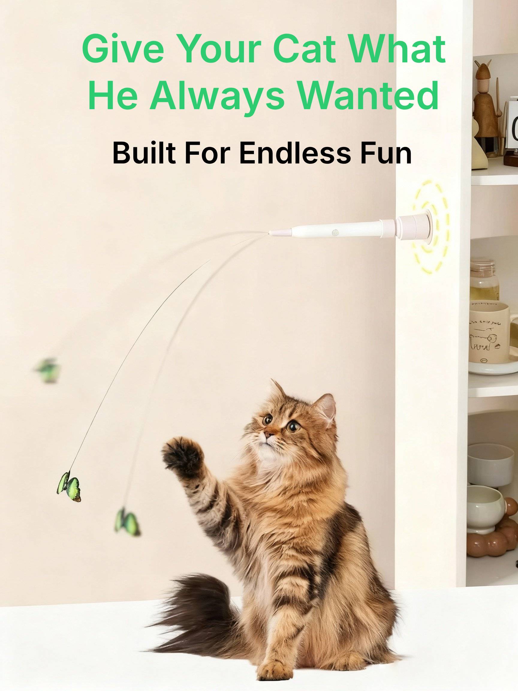 Nasurya™ Smart Butterfly Cat Toy